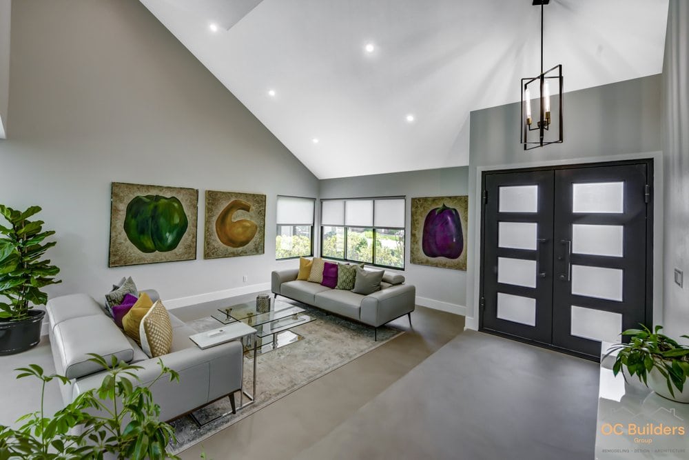 Modern style home remodel done by OC Builders Group