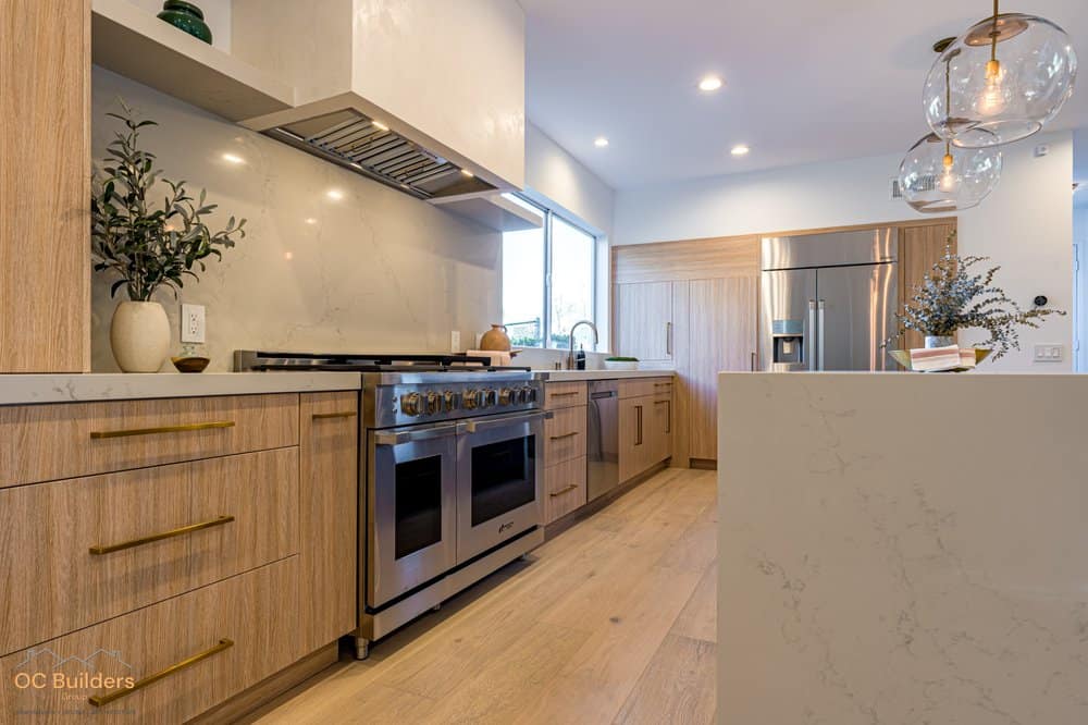 Modern style kitchen remodeling done by OC Builders Group
